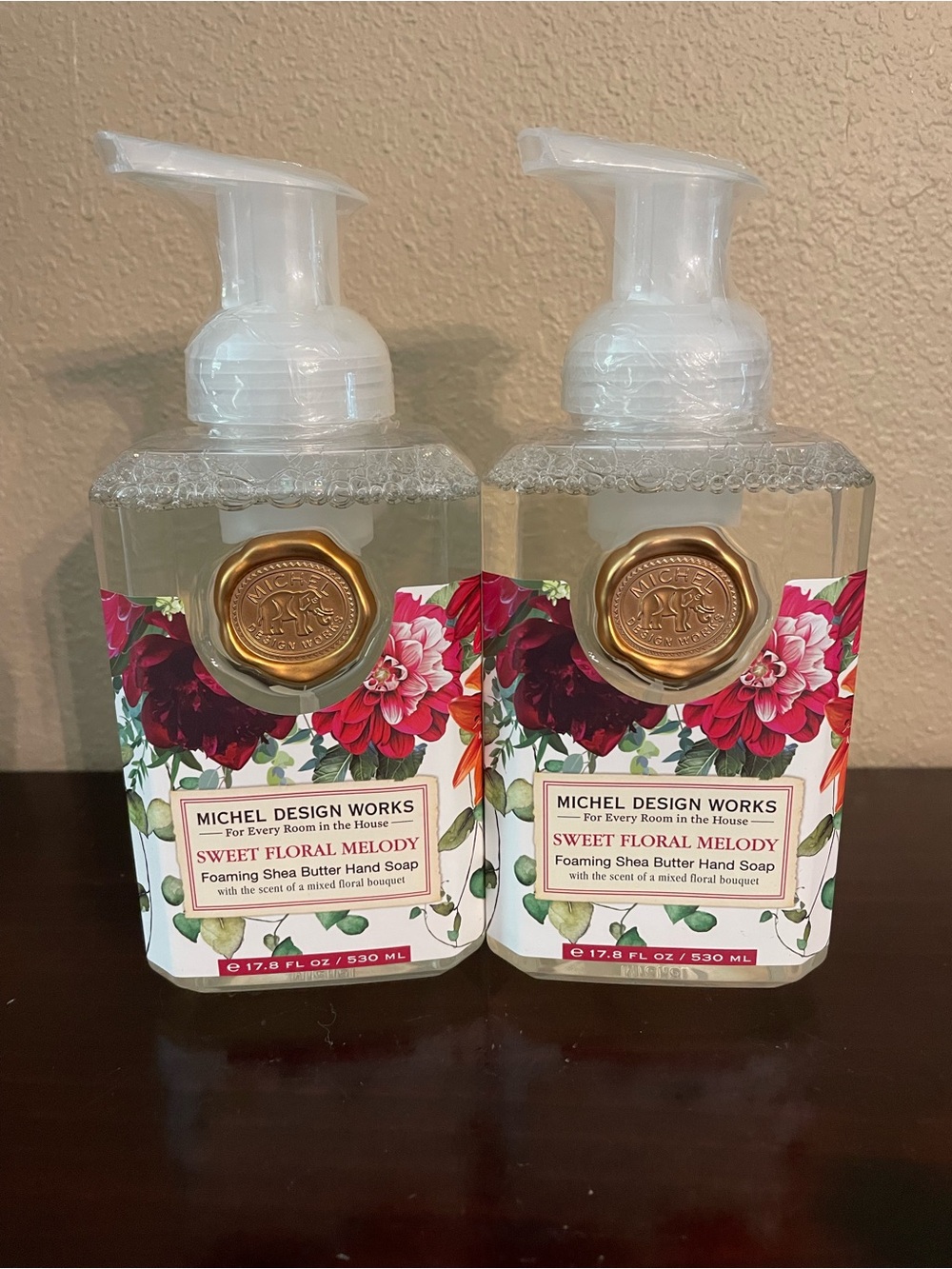 NEW Michel Design Works Sweet Floral Melody Foaming Hand Soap Set